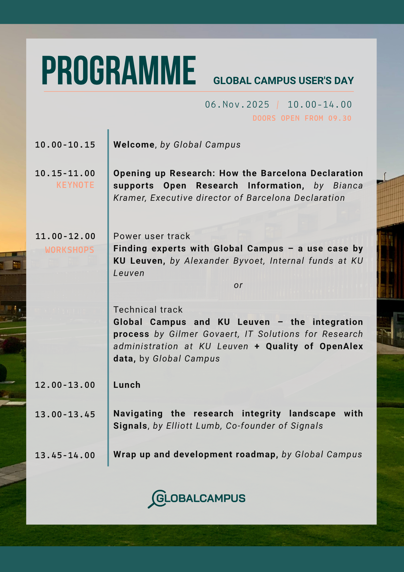 Programme GC Users day_2025